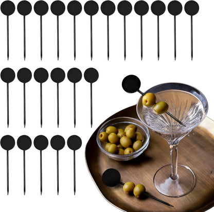 1000 Pcs Cocktail Picks Prism 7.62cm (3") - Sleek, Stylish Garnish for Cocktails, Perfect Plastic Toothpicks for Appetizers & Drinks, Versatile Fancy Skewers Food Pick for Charcuterie Parties