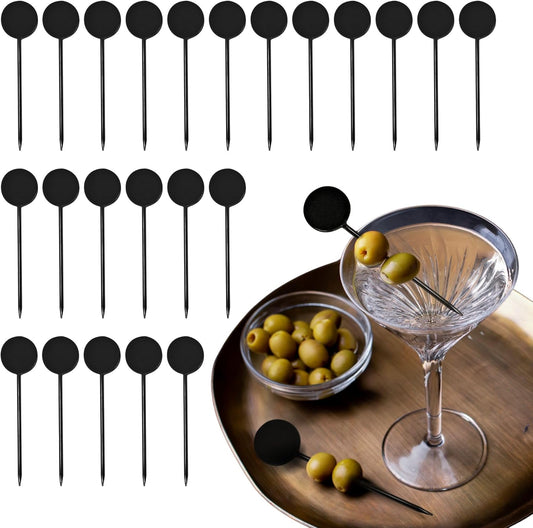 1000 Pcs Cocktail Picks Prism 7.62cm (3") - Sleek, Stylish Garnish for Cocktails, Perfect Plastic Toothpicks for Appetizers & Drinks, Versatile Fancy Skewers Food Pick for Charcuterie Parties