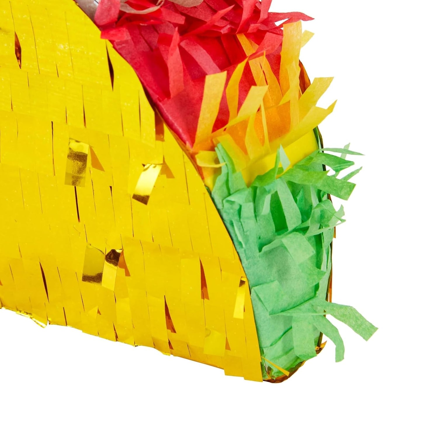 BLUE PANDA 3 Pack Mini Taco Pinatas - 6.25 x 2 x 3.6 in - Taco Decorations & Mini Pinata Favor