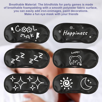 20 Pcs Blind Folds for Game, Blind Fold for Women Men