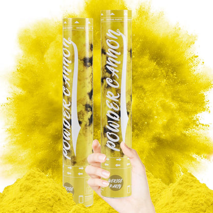 Red Powder Cannon Poppers, WERISE Party Biodegradable Smoke Poppers Cannon 12 Inch Powder Poppers for Birthday Party Valentines Day and Graduation 2 Pack