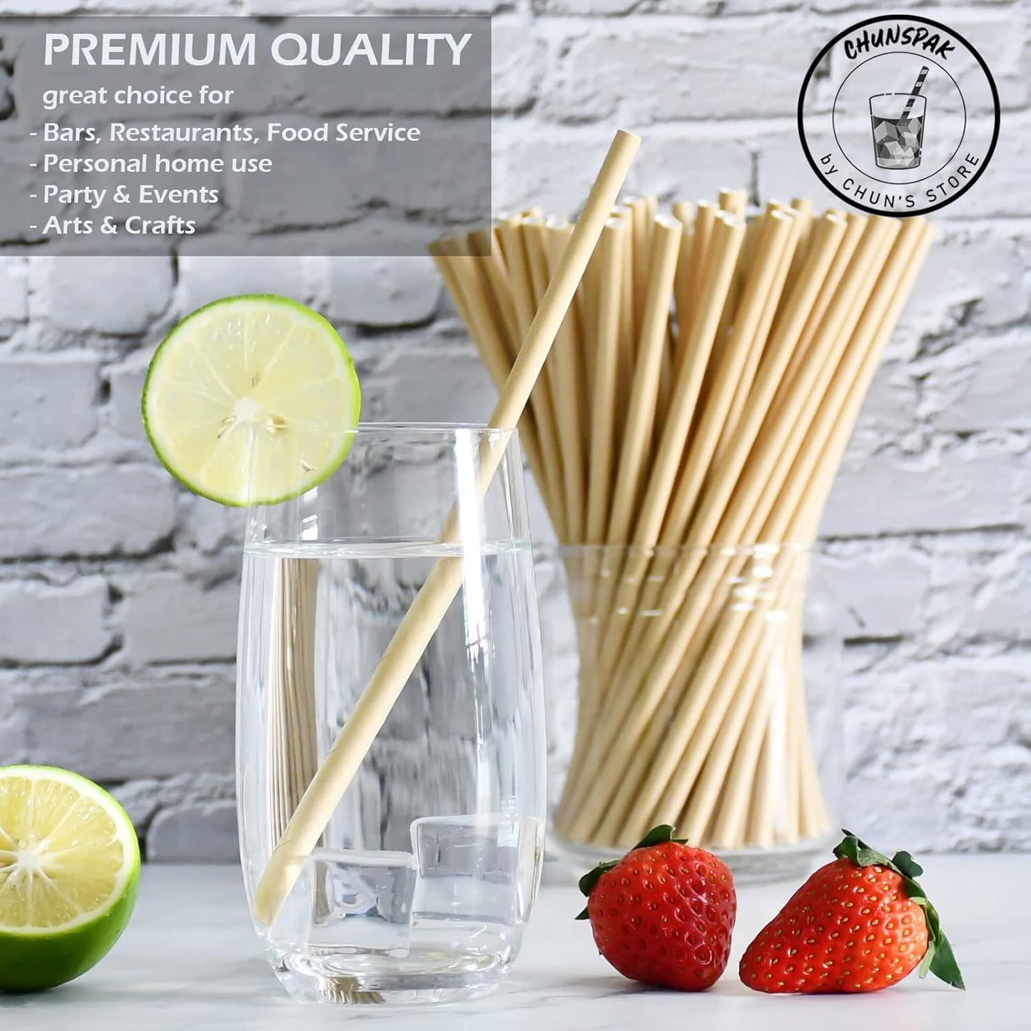 Black Paper Straws 1000 Count - 7.75" x 0.24", 100% Biodegradable & Compostable, Disposable Drinking Straws Bulk - Cocktail, Bars, Restaurants