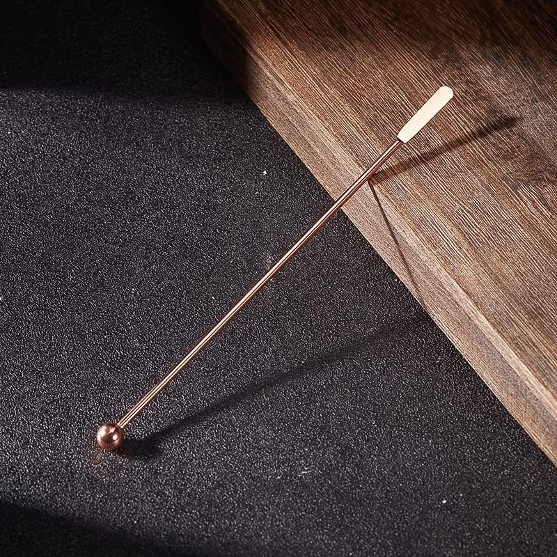 5 pcs Stainless Steel Coffee Beverage Stir Sticks Cocktail Stirrers Drink Swizzle Stick 7.4" Swizzle Stick Picks Tools