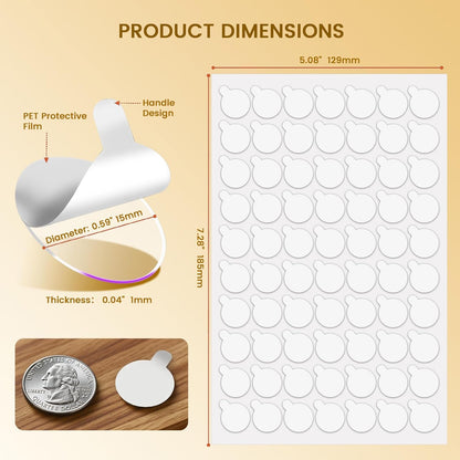 300Pcs Double Sided Adhesive Dots, Removable Clear Dots Sticky Tack, Waterproof No Trace Dots Adhesive Putty for Wall Hanging Crafts, Balloons Party Decorations Poster Picture Festival Decoration 10mm