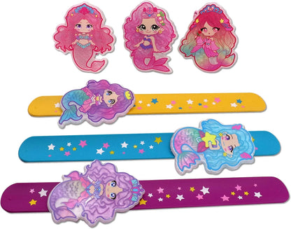 Cat Slap Bracelets for party- Silicone Wristbands Adjustable Party Favors, Classroom Prizes, Carnival Games - Birthday Gifts for Adults(6Pack)-LOCHSOEL
