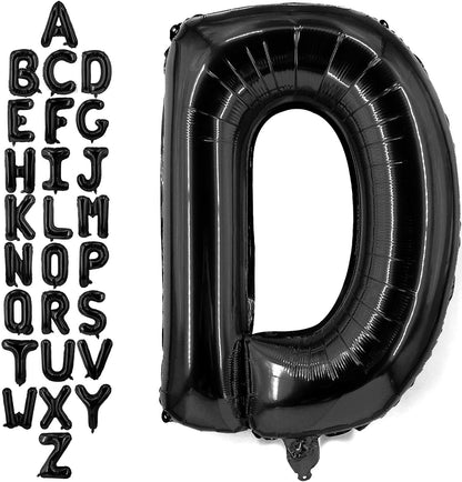 40 Inch Black Letter A Balloons, DIY Phrase Foil Alphabet Letter A Balloons DIY Word A Banner for Birthday Anniversary Celebration Graduation Party Supplies Decoration