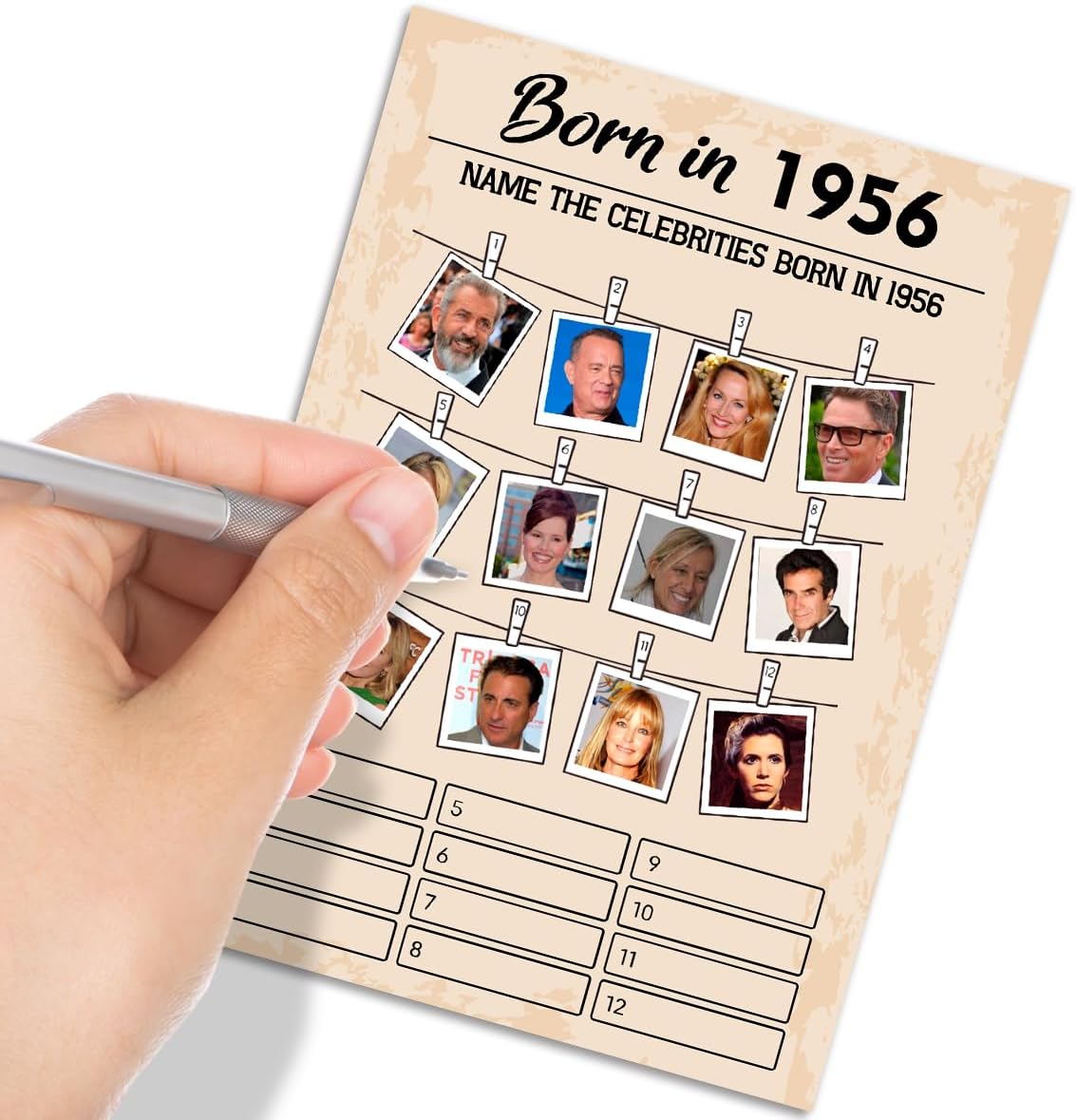 QUPT 40th Birthday Party Games, Movies in 1986 Games, Birthday Party Supplies for Adults, Fun 1986s Party Game，Pack of 30 Cards