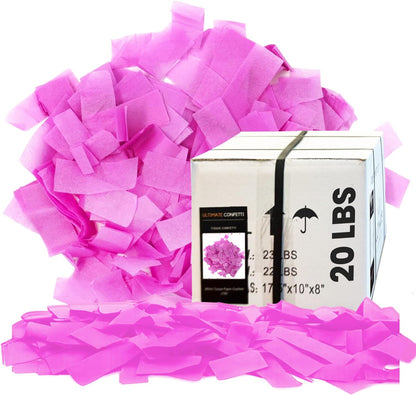 Ultimate Confetti, Multicolor Biodegradable Confetti - Rectangular Fluttering Tissue Paper Confetti for Cannon and Launcher use - Best for Holidays, Birthday, Wedding, and Parties - 1 lb, 16 oz