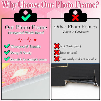Nurse Photo Booth Props Graduation Decorations, Proud to Be A Nurse Large Selfie Photo Frame Cutout Nurses Week Lawn Decor Grad Party Supplies Blue