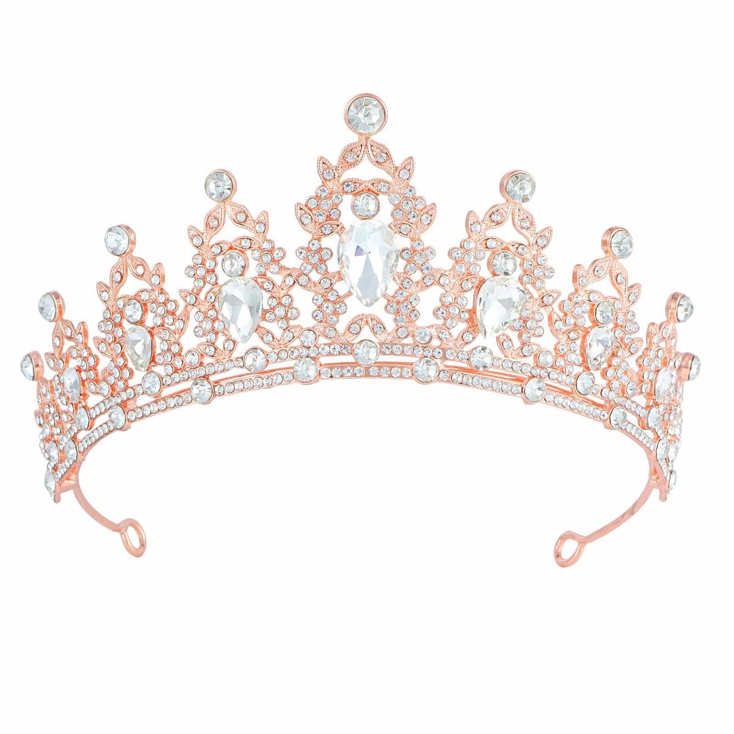 Tiara Crown for Women, Headband Hair Accessories for Birthday Wedding Party Costume Pink