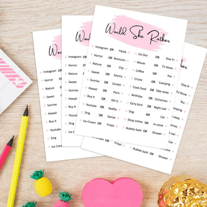 Birthday Party Game - Selfie Scavenger Hunt, Girl Birthday Party Activity Favor, Set of 20 Games Cards, Birthday Supplies, Activity Decorations -B07