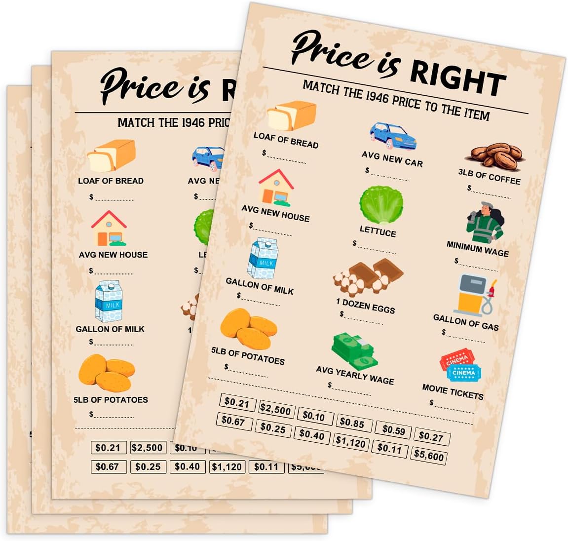 QUPT 40th Birthday Party Games, Movies in 1986 Games, Birthday Party Supplies for Adults, Fun 1986s Party Game，Pack of 30 Cards