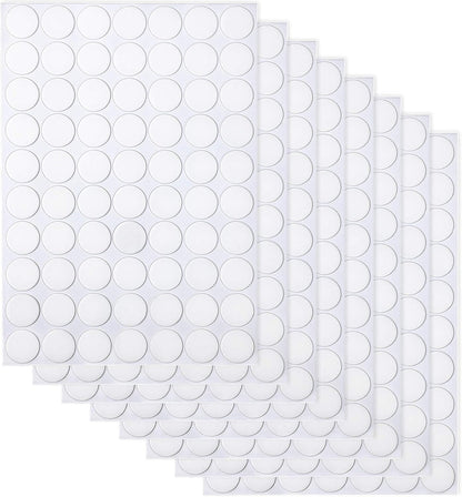 JANYUN 140 Pieces Adhesive Dots,Removable Round Putty Clear Tack No Trace Small Tape Stickers for Wall Hanging Festival Poster Office Party Decoration Picture Crafts