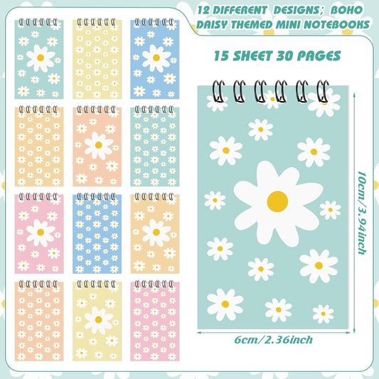 Zhanmai 36 Pcs Mini Tie Dye Notepads Multicolor Style Pocket Notebooks Spiral Mini Notebook Blank Notebooks Tie Dye Birthday Party Supplies Small Notepads Favors