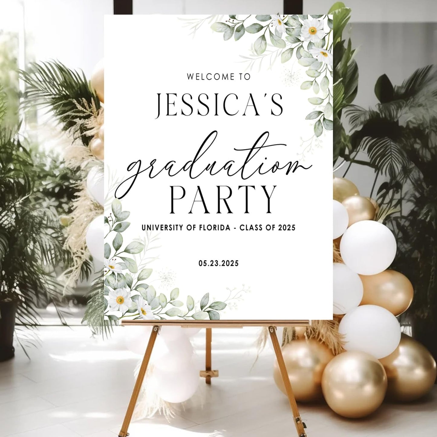 Personalized 2026 Graduation Party Welcome Sign, Minimalist Grads Decor, Class of 2026 Graduation Party Poster, Custom Graduation Party Sign, Congrats Grad Decorations Design 2