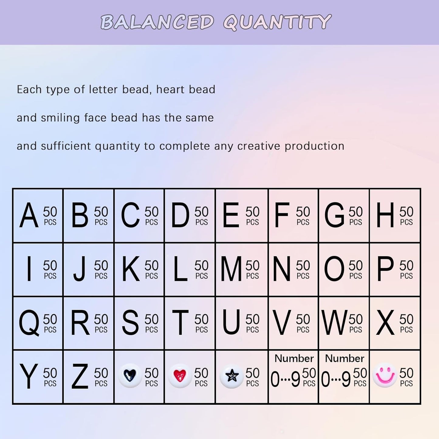 Amaney 1400pcs Glow Letter Beads, Heart Beads Whit Elastic Beading Cord,4x7mm Round Acrylic Alphabet Beads for Friend Bracelet Jewelry Making