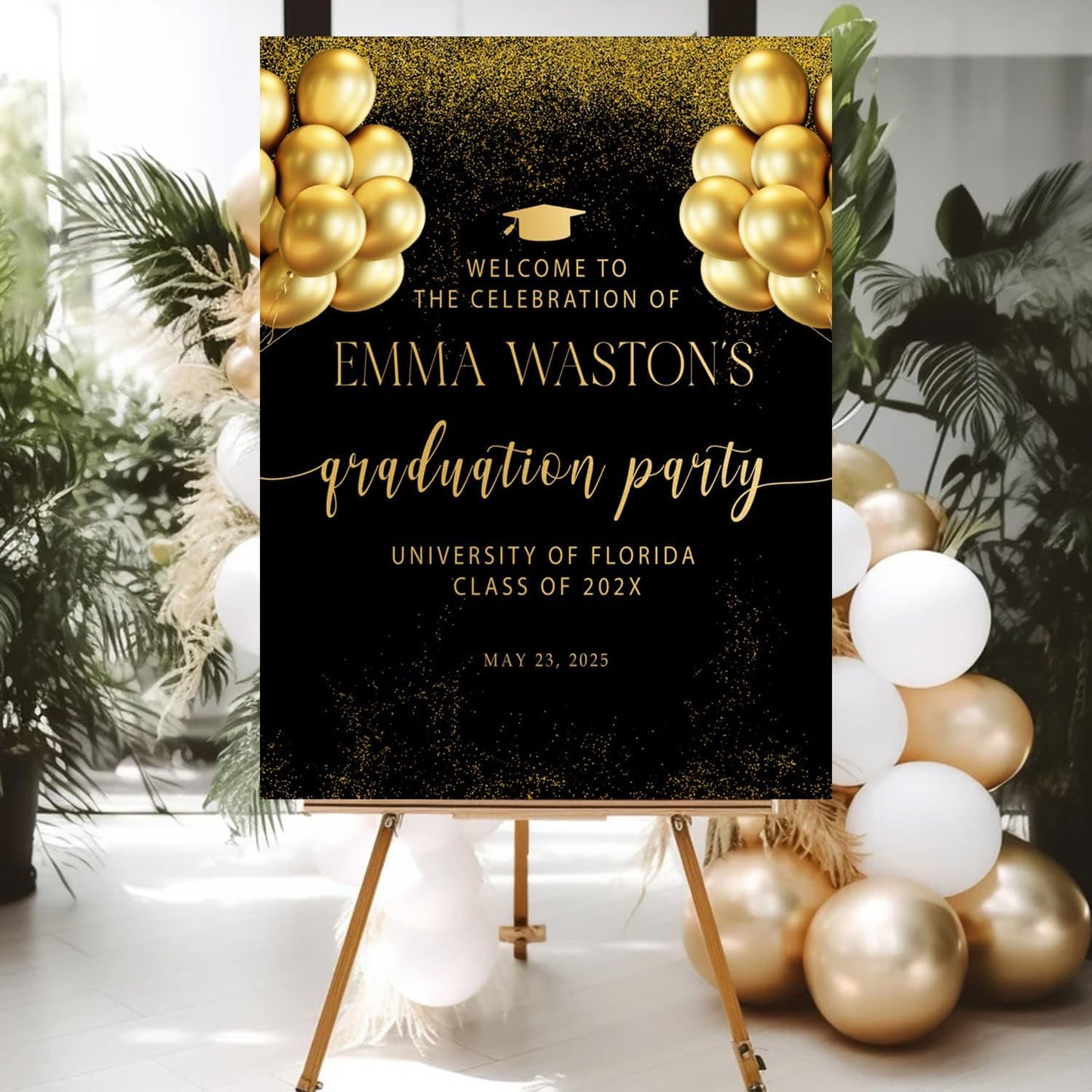 Personalized 2026 Graduation Party Welcome Sign, Minimalist Grads Decor, Class of 2026 Graduation Party Poster, Custom Graduation Party Sign, Congrats Grad Decorations Design 2