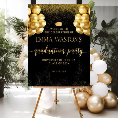Personalized 2026 Graduation Party Welcome Sign, Minimalist Grads Decor, Class of 2026 Graduation Party Poster, Custom Graduation Party Sign, Congrats Grad Decorations Design 2