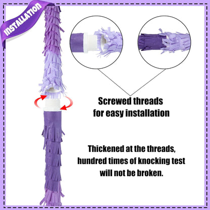 PCFING 30 Inch Piñata Stick Kit Blue Very Sturdy Will Not Break, Suitable for Boys Girls Adults Can Have Fun at Any Party