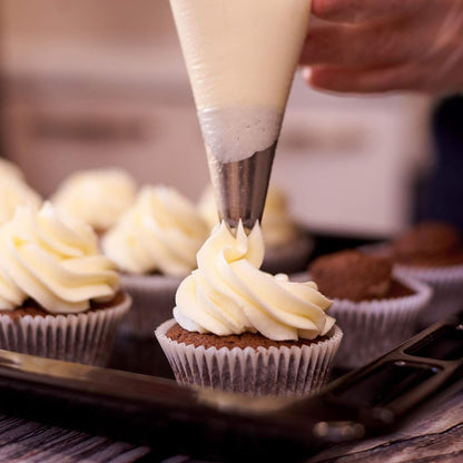 Standard Size Baking Cups Food-Grade Greaseproof Paper Cupcake Liners 200 Pcs (Natural)
