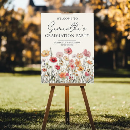 Graduation Party Welcome Sign, Photo Graduation Poster, Graduation Decorations, Grad Party Sign, Grad Welcome Sign, Graduation gift for best friend, Graduation gift for daughter, sister, brother - 1