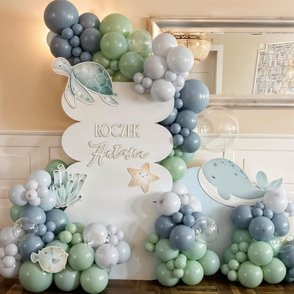 60 Pcs Blue and Silver Balloons, Navy Royal Blue Silver Party Balloons with Metallic Confetti Helium Latex Balloons for Birthday Baby Showers Fathers Day 2025 Graduation Decoration