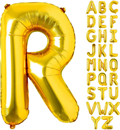 Lovoir 40 Inch Large Gold Letter A Balloons Big Size Jumbo Mylar Foil Helium Balloon for Birthday Party Celebration Decorations Alphabet Gold A