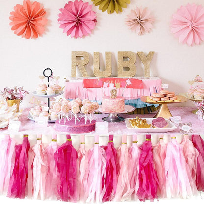 30pcs Paper Tassels Garland Banner Tissue Paper Tassel DIY Hanging Paper Decorations Party Tassel Garland Decor Baby Shower Nursery Wedding Festival Baby Shower Decoration(30, White)