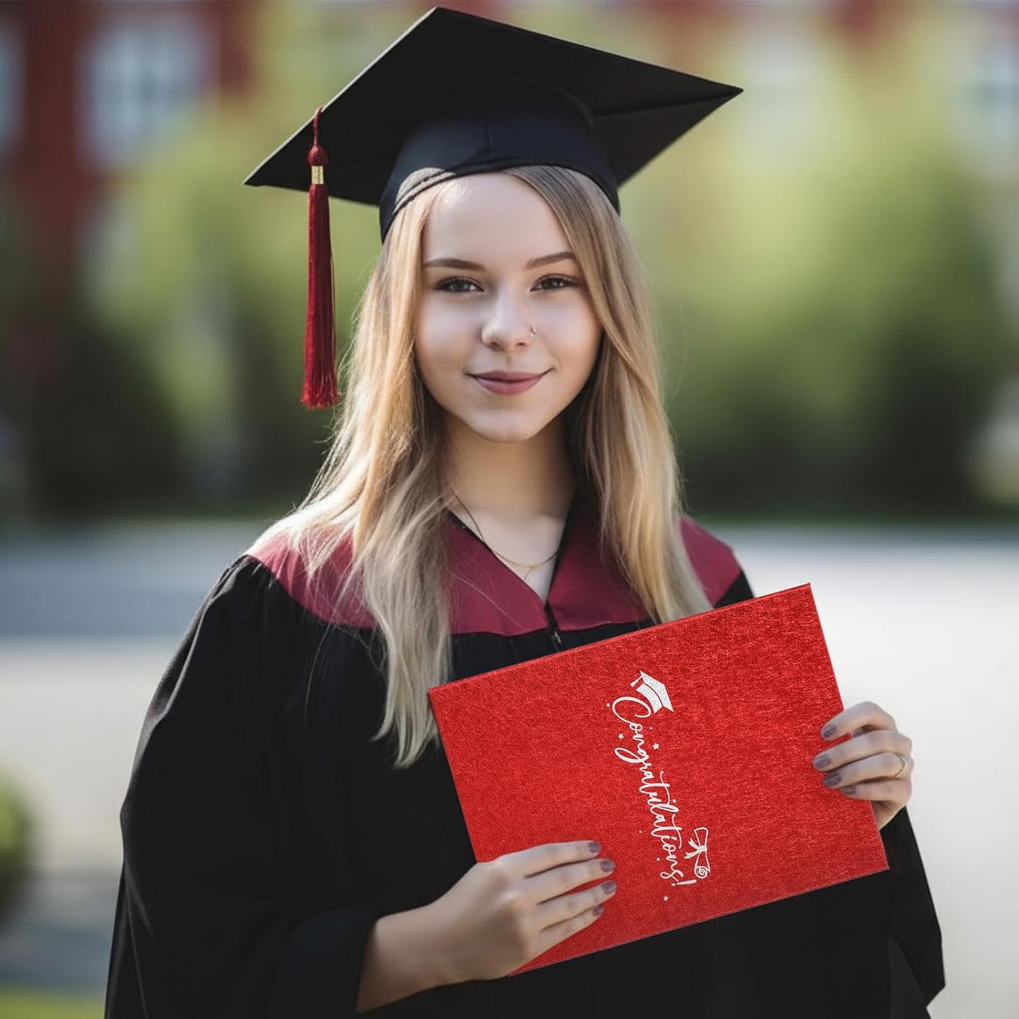 Engrowtic 2026 Graduation Guestbook Alternative Gold and Pink Guest Book Class of 2026 Congrats Graduation Party Decorations Grad Party Signature Board Card for College High School Graduate Gifts