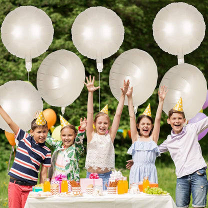 20 Pcs Black Round Shaped Balloons,18 Inch Round Foil Balloon,Giant Round Mylar Balloon Helium Balloons for Birthday Party Baby Shower Wedding Decorations (Black)
