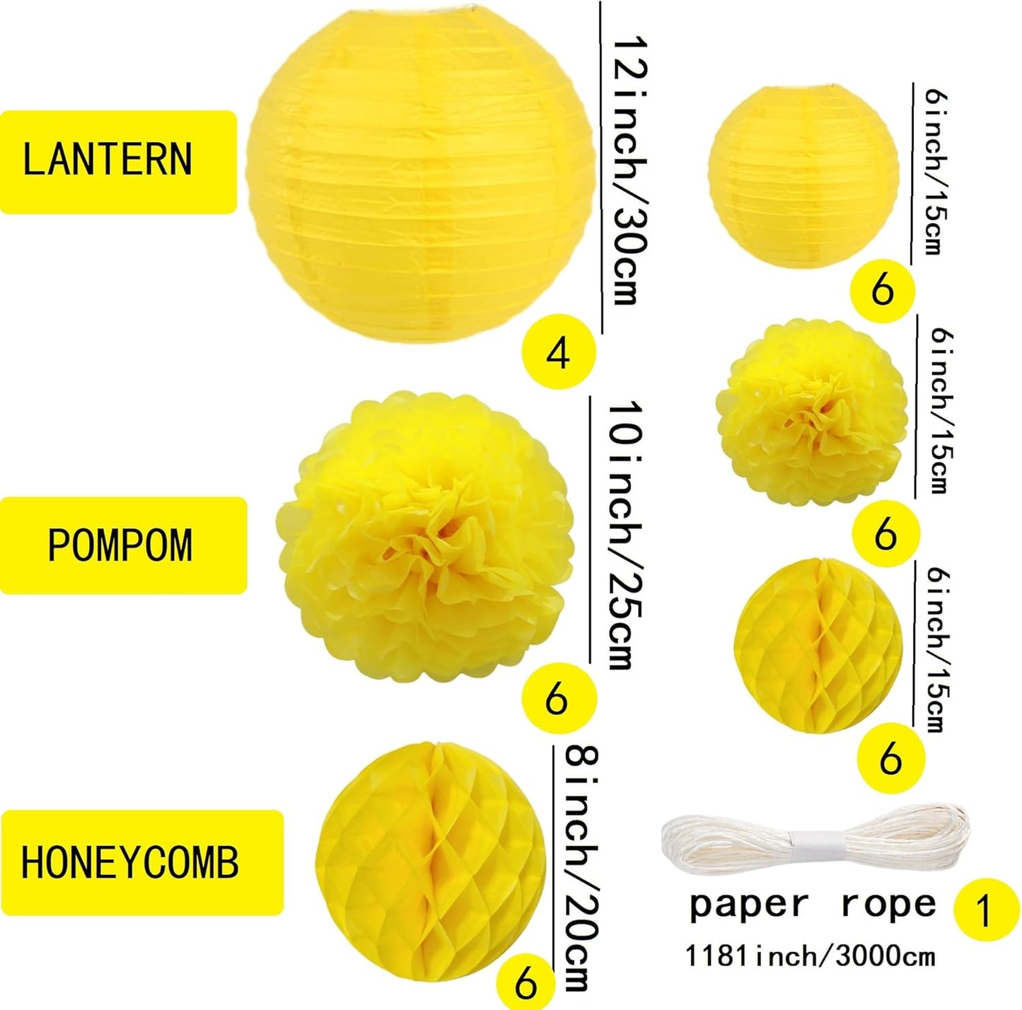 WOLHOWLTD Mermaid Theme Paper Decoration Set - 33 Pcs Paper Lanterns, Pompoms, Honeycomb Decorations for Mermaid Theme, Baby Shower,Wedding Rainbow Birthday Party Home Decoration(Pink Blue Purple)