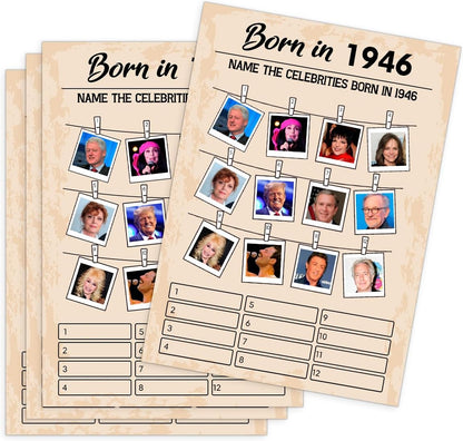QUPT 40th Birthday Party Games, Movies in 1986 Games, Birthday Party Supplies for Adults, Fun 1986s Party Game，Pack of 30 Cards