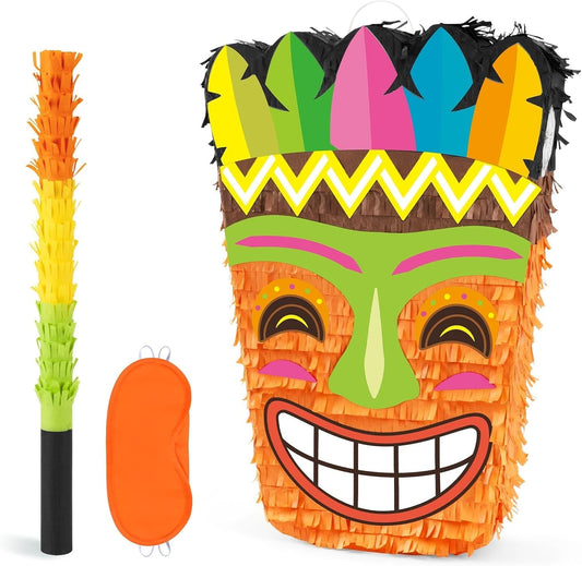 WERNNSAI Soccer Ball Piñata-Soccer Party decoration Piñata with Blindfold Bat for Kids Sports Themed Birthday Party Supplies Mirror Roller Skating Pull String - Colors A