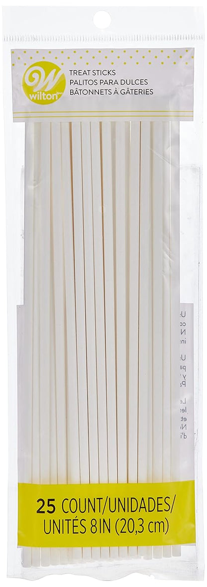 Wilton White Treat Sticks - Paper Sticks for Cake Pops, Lollipops & More - Baking Essentials - Candy Crafting Tools - 4-Inch - 150 Count