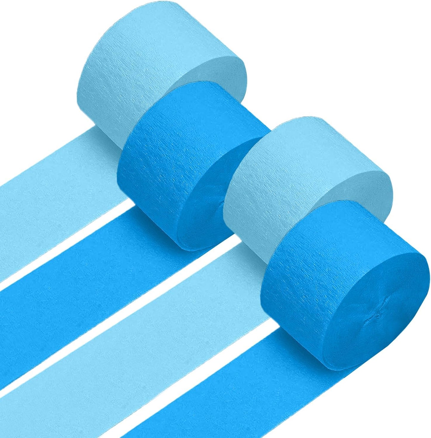 4 Crepe Paper Streamers Rolls, 328ft Pack of Red and White Crepe Paper for Birthday Baby Shower Wedding Christmas Valentines Day Party Decorations (1.8 inch x 82 ft/Roll)