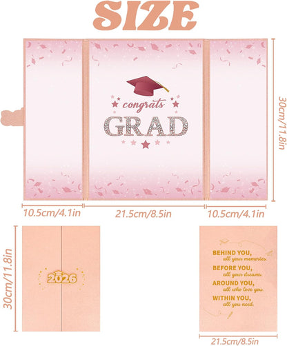 Vlipoeasn 2026 Graduation Guest Book Alternative, Black Gold Class of 2026 Graduation Party Decorations, Graduation Signature Book for 2026 College High School, Unique Graduation Gifts for Friends