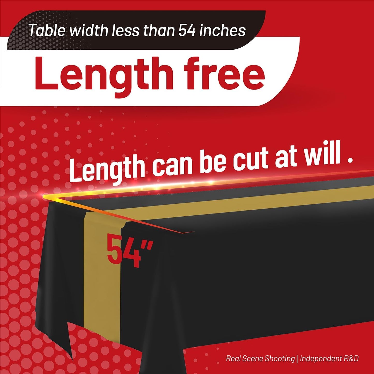 Plastic Table Cloth, 310 Ft X 54 in Disposable Tablecloth White Plastic Tablecloth with Any Cut Sliding Cutters Premium Table Cover Roll for Picnics, Parties, Birthdays, Weddings