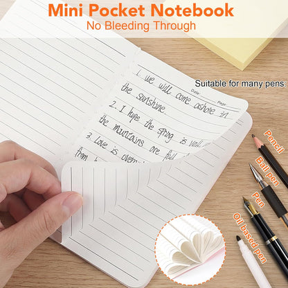 BESARME 60 Packs Mini Notebooks Bulk, Blank Paper Small Pocket Notebook Mini Sketchbooks Small Journal Memo Notepads for Students School Supplies Prizes Classroom Gift Exchange Graduation Party Favors