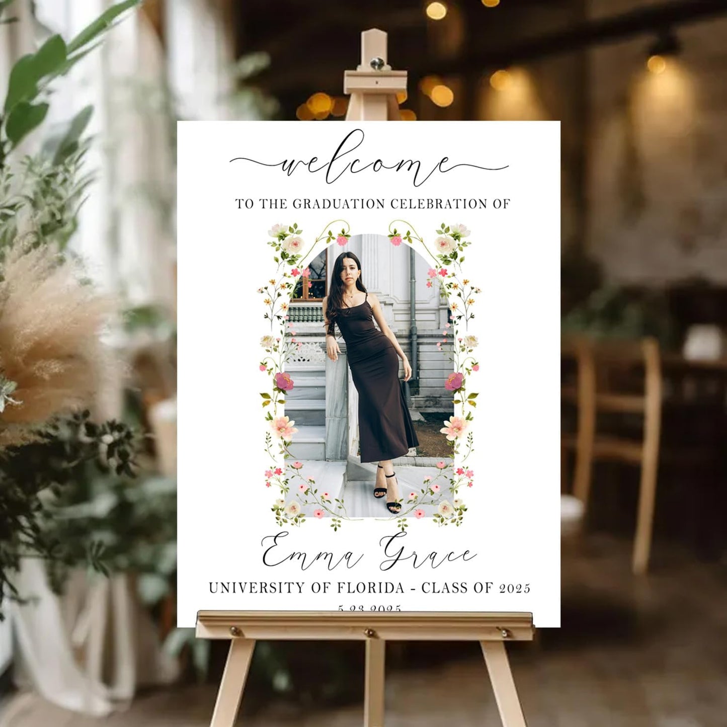 Personalized 2026 Graduation Party Welcome Sign, Minimalist Grads Decor, Class of 2026 Graduation Party Poster, Custom Graduation Party Sign, Congrats Grad Decorations Design 2