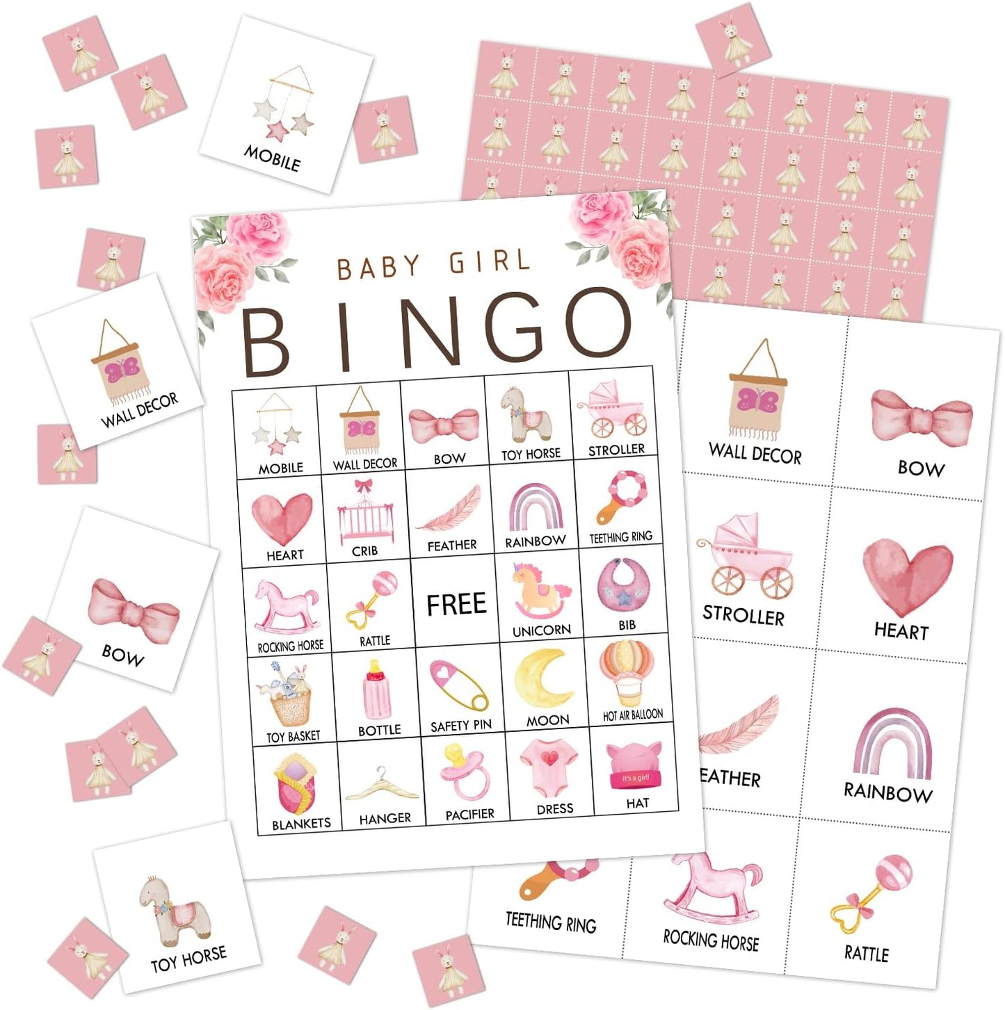 Bible Bingo Game - 24 Player Christian Church Bingo Cards for Women, Men & Family Parties - JK0103