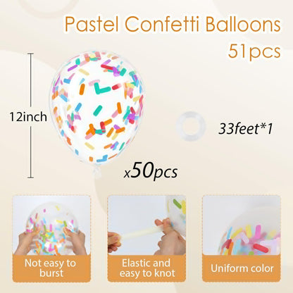 Silver Confetti Balloons 12 inch, Clear Latex Balloon 50pcs Party Balloons for Wedding Bridal Shower Engagement Graduation Birthday Party Decorations