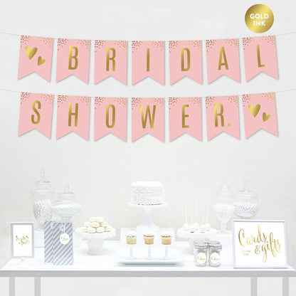 Andaz Press Blush Pink and Metallic Gold Confetti Polka Dots Bachelorette Party Bridal Shower Collection, Scavenger Hunt Game Cards, 20-Pack