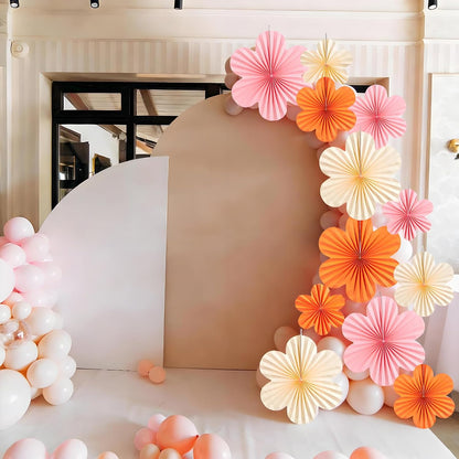 Easy Joy Paper Leaves Decorations for Wall Paper Fans Classroom Decoration Leaves Backdrop Decor Wall Decor,Set of 9