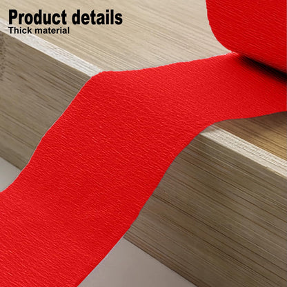 4 Crepe Paper Streamers Rolls, 328ft Pack of Red and White Crepe Paper for Birthday Baby Shower Wedding Christmas Valentines Day Party Decorations (1.8 inch x 82 ft/Roll)
