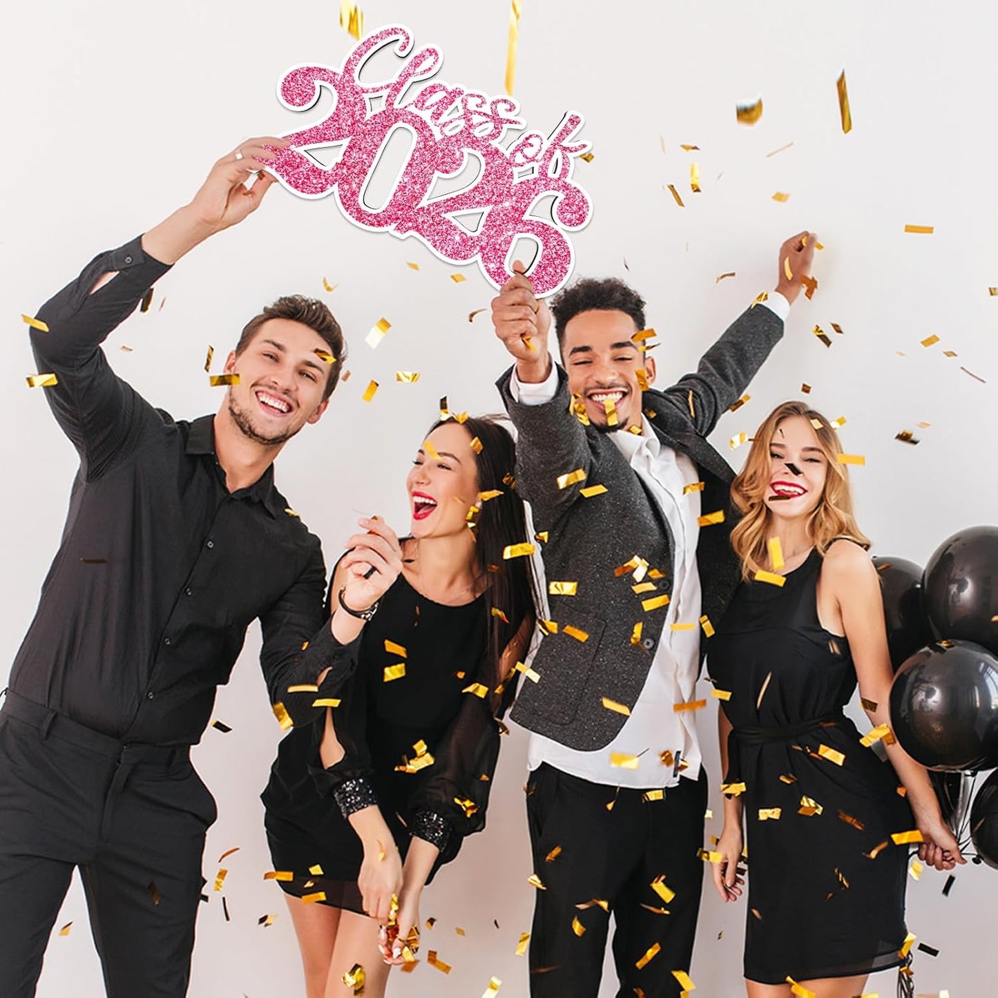 Class of 2026 Wooden Sign Graduation Party Decorations 2026 White Graduation Photo Booth Prop Senior2026 Sign for High School College Party