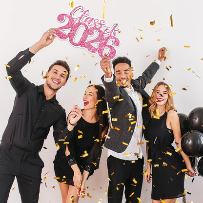 Class of 2026 Wooden Sign Graduation Party Decorations 2026 White Graduation Photo Booth Prop Senior2026 Sign for High School College Party