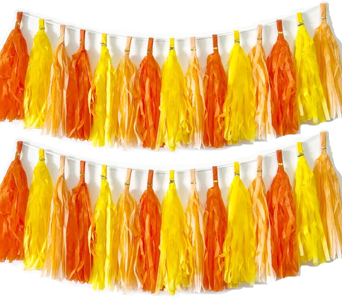 30pcs Paper Tassels Garland Banner Tissue Paper Tassel DIY Hanging Paper Decorations Party Tassel Garland Decor Baby Shower Nursery Wedding Festival Baby Shower Decoration(30, White)