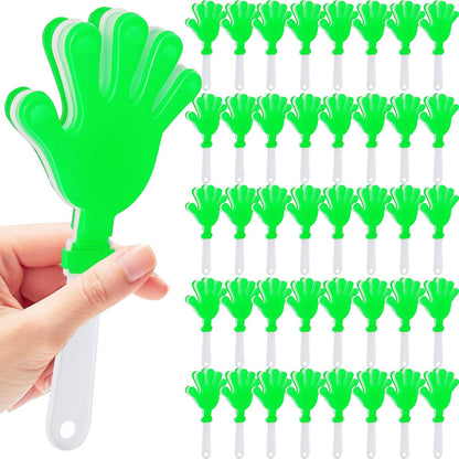 48 Pack Hand Clappers 7.5 Inch Noisemakers Bulk for Team Sports School Events Party Favors(Blue and White)