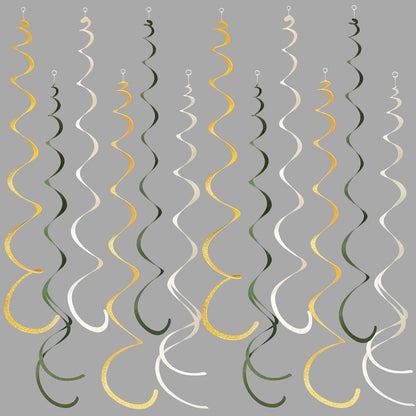 36 Pcs Blue Hanging Swirl Decorations Ombre Royal Blue White Felt Swirl Streamer Spiral Ceiling Garland for Birthday Wedding Baby Shower Graduation Under The Sea Nautical Ahoy Achor Party Supplies
