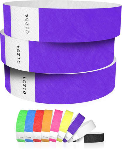 600 WristCo Neon Green Tyvek Wristbands for Events - Tamper-Proof Design & Fluorescent Color Prevent Reuse Premium-Grade Bracelets for Hospital & Medical ID, Party & VIP Identification